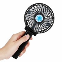 Rumas Rechargeable 18650 Battery Mini Fan -USB 3 Speeds 4 Blades - Removable Handheld Foldable Fan (Battery Included) (Black) - B07DN634DX